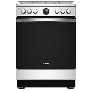 Indesit - Cucina a gas IS67G8CHX/E - Cucina A Gas Con Forno Elettrico 60x60x85cm Inox A Libera installazione Con 4 Fuochi. Forno Con Piano Cottura Classe A