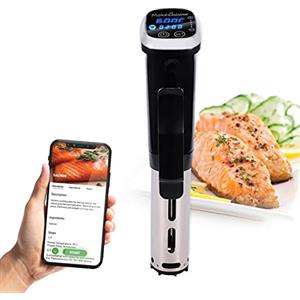 MakeCuisine - Il Roner cottura a bassa temperatura e sottovuoto - Roner professionali Sous Vide - Impermeabile - Connessione WIFI - App con +100 ricette online - 1200W