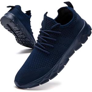 JUEQIBAA Uomo Sneakers Traspiranti Ginnastica Running Scarpe Tennis Sport Scarpe Sportive Palestra Sneakers Blu Size 47