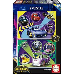 Educa - Set di 2 puzzles per bambini con 20 pezzi | Batwheels. A partire da 3 anni. Raccomandato 4 5 6 anni (20106)