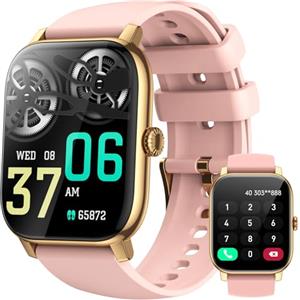 LLKBOHA Smartwatch-Uomo-Donna - 1,85'' Schermo Orologio Smart Watch, Effettua/Risposta Chiamate, 7/24h Cardiofrequenzimetro/Ossigeno Nel Sangue/Contapassi/Monitoraggio del Sonno, per Android iOS