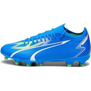 PUMA Match FG/AG, Scarpe da Calcio Unisex-Adulto, Ultra Blue White-PRO Green, 44.5 EU