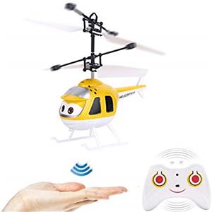 Guanan Elicottero radiocomandato con luce a LED e giroscopio, mini elicottero per bambini a partire dai 6 anni di età