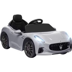 AIYAPLAY Maserati Gran Turismo Folgore 12V - Macchina Elettrica per Bambini con Telecomando, Età 3-5 Anni, Grigio