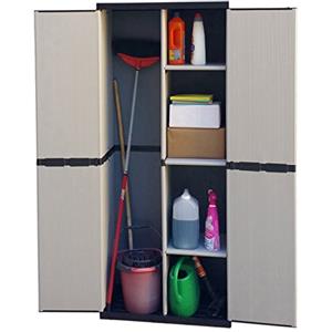 Arredobagno e Cucine Armadietto per esterno, portascope, con 2 ante in pvc, cm.168x68x39,5