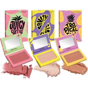 Misslyn | Palette Trucco da Donna 3 Palette con Specchietto Fard Blush Cipria Voluminizzante Idratante Set 3 Palette