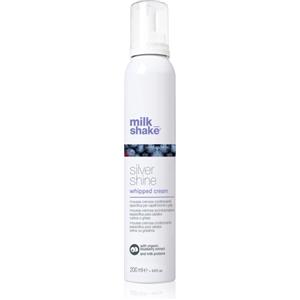 Milk_shake Silver Shine Whipped Cream 200 ml - Mousse/Balsamo Antigiallo per Capelli Biondi e Grigi