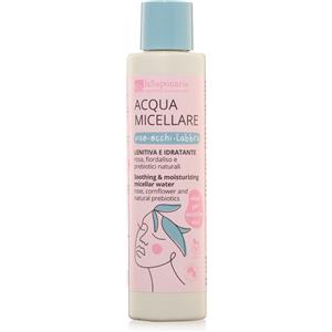 La Saponaria Acqua Micellare 200 ml - Detergente Viso, Occhi e Labbra con Rosa, Fiordaliso e Prebiotici, Lenitiva e Idratante