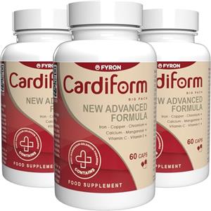 Cardiform - Integratore Vegetale e Vegano con 180 Capsule, Alta Concentrazione di 22 Vitamine e Minerali, Confezione Risparmio da 3 Mesi
