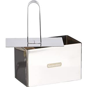 Guardini Accessori, Coppapasta rettangolare con stantuffo 9x5cm, Acciaio inox, Colore argento