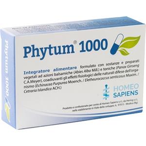 HOMEO SAPIENS Srl Phytum 1000 30 capsule 500 mg - HOMEO SAPIENS - 973203627