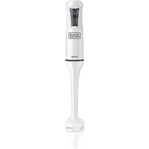 BLACK+DECKER Bxhb500E Frullatore a Immersione, 500 W, Plastica, Bianco