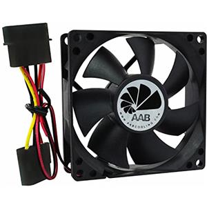 AABCOOLING Fan 8 - Una Economico ed Efficiente 80mm Ventola Aspirazione, Ventola PC Portatile, Ventilatore per Computer, Raffreddamento PC, 8cm, 4 Pin MOLEX 25 Db (A)