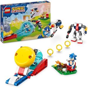 LEGO Sonic the Hedgehog: Sonic's Campfire Clash Set, Collectible Building Toy with 4 Characters, Gold Rings and a Chaos Emerald, Gifts for Gamers, Boys & Girls aged 7 Plus 77001