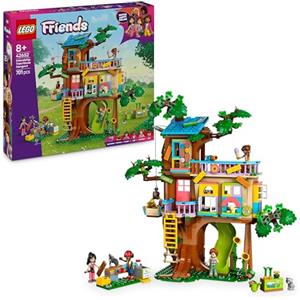 LEGO Friends Casa sull'Albero dell'Amicizia, Giochi Creativi per lo Sviluppo delle Abilità Sociali per Bambine da 8 Anni con Animali Giocattolo e 4 Mini Bamboline, Idea Regalo di Compleanno 42652