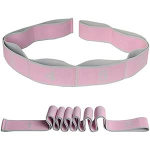 Wanfoou Elastico Fasce di Resistenza, Wanfoou 2 cinghie elastiche flessibili per yoga, con 8 passanti numerati, Yoga Stretching Band, Elastico Fasce di Resistenza per Stretching, Allenamento, Danza