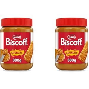 Biscoff Lotus Biscoff | Crema Spalmabile Dolce | Croccante | Gusto Biscotto Caramellato | Vegani | Senza Noci | Nessun Colorante o Additivo Artificiale | Vasetto in Plastica PET | 380g (Confezione da 2)