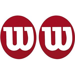 Wilson Pennarello Logo, Stencil W, Per racchette da tennis, Rosso, X0015 MP (Confezione da 2)