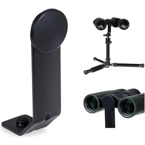 Praktica Adattatore per treppiede a forma di L, supporto universale per treppiede, staffa in metallo da 1/4 di pollice per tetto e binocolo Porro, birdwatching, osservazione della fauna selvatica in