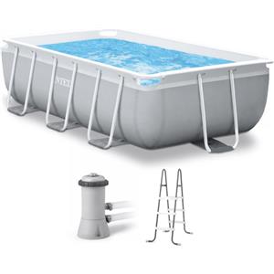 Intex Prisma Frame 26784NP - Piscina fuori terra + Pompa filtro 45 W e Scaletta