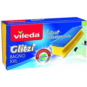 Vileda Glitzi Bagno Spugna, Giallo/Blu, 8x15x4.5 cm