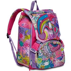 Seven SJ Gang Magicflip Girl - Zaino Estensibile Big, Scuola Elementare e Tempo libero, Doppio Scomparto