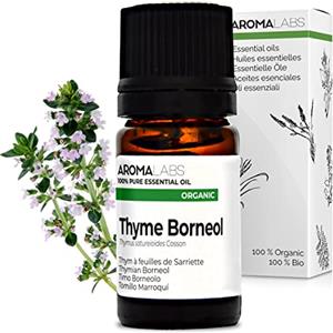 Aroma Labs - Timo Borneolo BIO - Olio Essenziale Chemiotipizato e Certificato AB - 5 mL