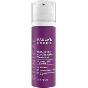 Paula's Choice CLINICAL 0,3% Retinol & 2% Bakuchiol Trattamento - Siero Anti Età Ridurre Rughe & Macchie Brune - con Peptidi - Tutti i Tipi di Pelle - 30 ml