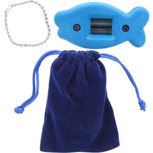 Cocoarm Affilapattini per Pattini da Ghiaccio Antiscivolo Affilapattini per Pattini da Hockey con Rullo Diamantato a Macinazione Grossolana e Fine Design Portatile a Forma di Pesce, (BLUE)