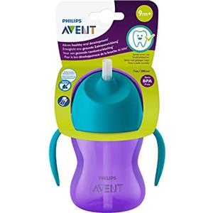 AVENT Philips Avent Tazza Sippy Per Bambini E Neonati, Senza BPA, 200 Ml, Viola E Blu (modello SCF796/02)