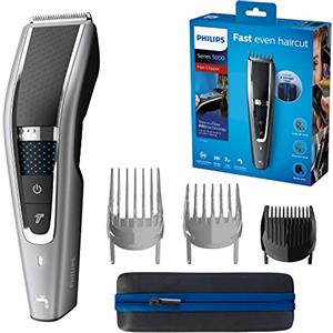 Philips Hair Clipper Serie 5000 Regolacapelli con Tecnologia Trim-n-Flow e DualCut (modello HC5650/15)