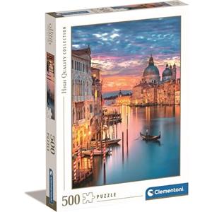 Clementoni - 35056 - High Quality Collection Puzzle - Lighting Venice - 500 Pezzi, multicolore