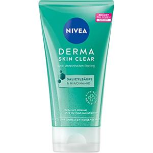 NIVEA Derma Skin Clear Peeling anti-impurità (150 ml), esfoliante anti-brufoli per viso e corpo, scrub viso con acido salicilico e niacinamide