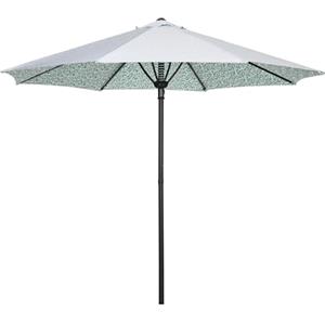 Outsunny Ombrellone da Giardino Ø3x2.5 m in Metallo a 2 Sezioni con 8 Stecche e Copertura in Poliestere