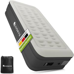 Juskys materasso gonfiabile Sapri M, colore antracite - Letto singolo ad aria automatico e autogonfiante - Come letto per ospiti o per campeggio - Pompa integrata