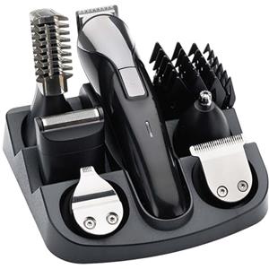 Colexy Barttrimmer - Set di tagliacapelli da uomo, 12 in 1, per la cura del naso, rasoio di precisione, da uomo, ricaricabile e impermeabile