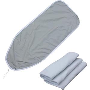 topolenashop Copriasse da Stiro 140x50 cm Universale Grigio | Fodera Imbottita in Spugna di Cotone per Ferro a Vapore | Copertura Termica con Fermacorda | Telo Copri Asse da Stiro Resistente Lavabile Cod. 73191