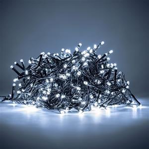 HAND - Luci Natale Interno e Esterno 500 LED con 8 Effetti Luce, Certificate, Basso Consumo e Impermeabili (Bianco Freddo, 25 metri)