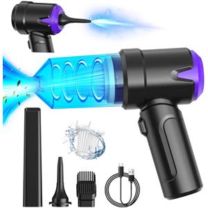 Sporvet Aspirapolvere Auto,6000PA Aspirabriciole Senza Fili,USB Ricaricabile Mini Aspirapolvere per Auto Senza Fili Adatto per Auto, Ufficio, Casa