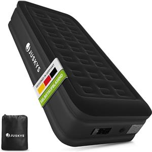Juskys materasso gonfiabile Sapri M, colore nero - Letto singolo ad aria automatico e autogonfiante - Come letto per ospiti o per campeggio - Pompa integrata