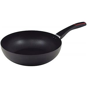 RB RENBERG Renberg Wok 28x8.0cm Alluminio pressato induzione collezione Tasty, Nero