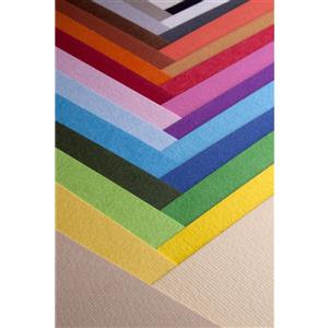 Fabriano Cartoncino CartaCrea 35x50 cm 220 g Viola - Blister 10 Fogli, Superfici Liscia e Ruvida