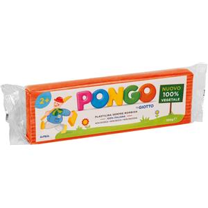 Giotto Pasta Pongo Panetto Modellabile 350 g Arancione - Plastilina Vegetale Morbida e Riutilizzabile