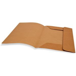 Euro-Cart Cartelline a 3 lembi in Kraft Avana 24,5x34 cm - Confezione da 25 pezzi