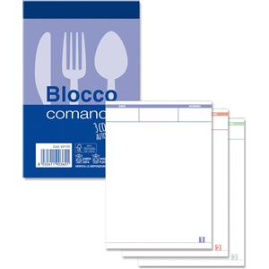 O.C.L. Blocco di Comande Autoricalcanti 9x15 cm - 25 Copie in Carta Chimica
