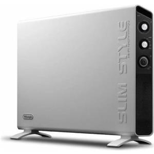 DELONGHI DE LONGHI - Termoconvettore Elettrico Slim Style HCX3220FTS, Potenza 2000 Watt, 3 Livelli potenza, Timer 24H, Termostato, HI-FI - Grigio-Nero