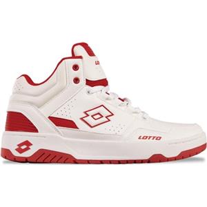 Lotto, Scarpe da Ginnastica Unisex-Adulto, Bianco Rosso, 38 EU