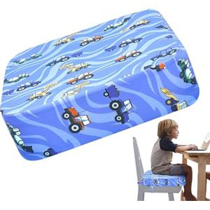 Paodduk Sedile rialzato per tavolo da pranzo, rialzo per sedia da pranzo per bambini | Seggiolino da viaggio per bambini con fondo antiscivolo - Sedile rialzato lavabile con due cinture di sicurezza