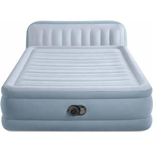 Intex Materasso Gonfiabile Matrimoniale Plush con Poggiatesta e Pompa Elettrica - 152x236x86 cm