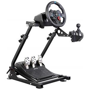 jxqqay Dshot Racing - Supporto per volante regolabile in altezza e inclinazione per Logitech G25, G27, G29, G920 PS4 Xbox T500D Fanatech T3PA TGT